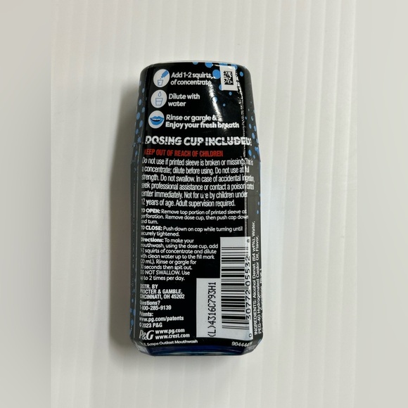 Lot Of 5 Crest Scope Squeez Mouthwash Concentrate Cool Peppermint 1.69 Fl Oz - Picture 3 of 3